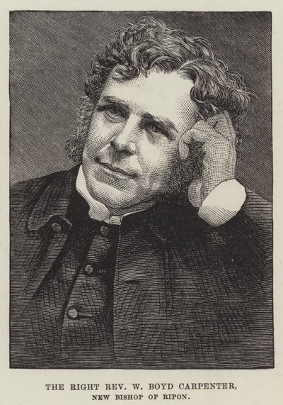 El Reverendísimo W Boyd Carpenter, Nuevo Obispo de Ripon (grabado) de English School