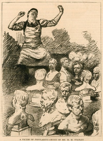 La Real Academia, Londres: Preparativos para la Apertura; Una víctima de la popularidad - bustos de Mr H M Stanley de English School