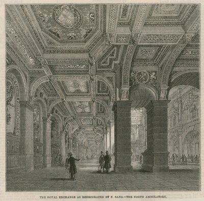 El Royal Exchange redecorado por F Sang - el ambulatorio norte de English School