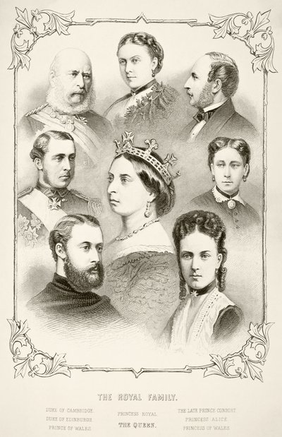 La familia real de la reina Victoria, de 