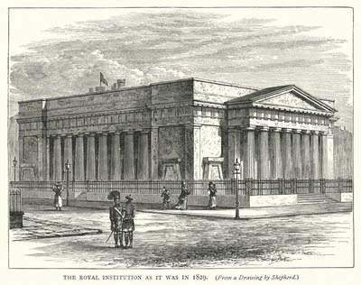 La Real Institución como era en 1829 de English School
