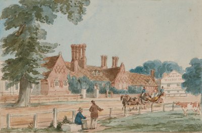 The Royal Mews, c.1865 (acuarela sobre papel) de English School