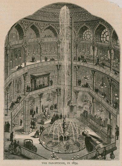 El Real Panopticon de Ciencia y Arte, Leicester Square, Londres de English School