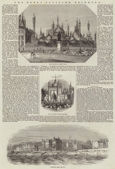 El Pabellón Real, Brighton (grabado) de English School
