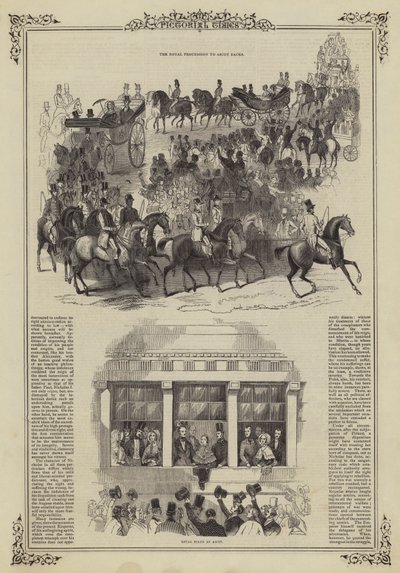 La procesión real a las carreras de Ascot de English School