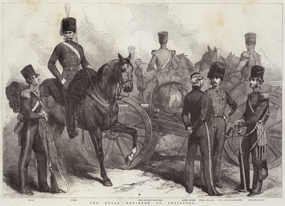 El Real Regimiento de Artillería (grabado) de English School
