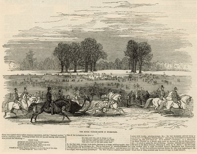 El paseo en trineo real en Hyde Park de English School