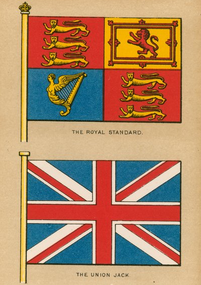 El estandarte real. La bandera de la Unión de English School
