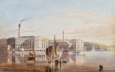 El Real William Victualling Yard, Stonehouse, c.1840 de English School