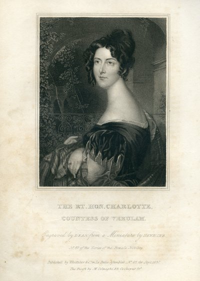 La Excma. Sra. Charlotte, condesa de Verulam, 1830 de English School