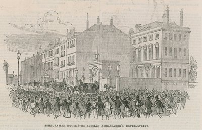 Casa del Embajador Ruso; Ashburnham House, Dover Street, Londres de English School