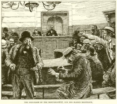 La sala de ventas del Mont-de-Piete, Rue des Blancs Manteaux de English School