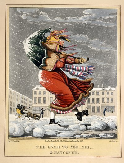 Lo Mismo para Usted, Señor, y Muchos de Ellos, grabado por G. Hunt, pub. Thos. McLean, Londres, 1827 de English School