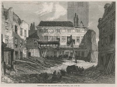 The Saracens Head, Snow Hill, Demolición de English School