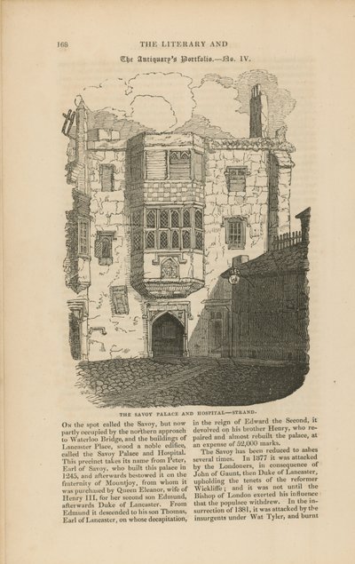 El Palacio y hospital Savoy en el Strand de English School