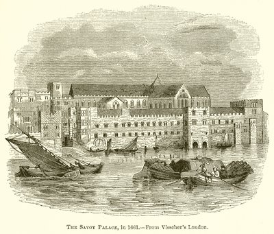 El Palacio de Savoy, en 1661 de English School