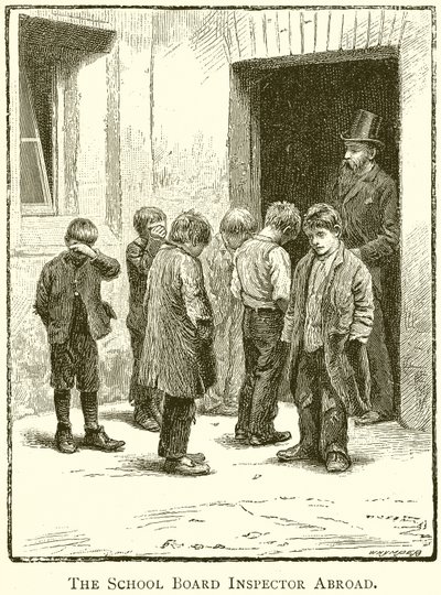 El inspector de la Junta Escolar en el extranjero de English School