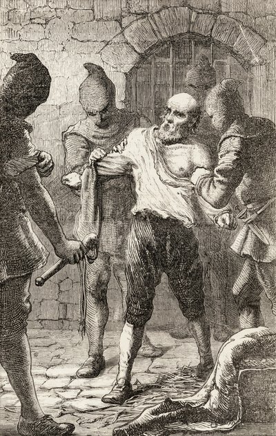 El Azotamiento de George Penn durante la Inquisición Española de English School