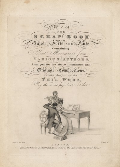 El Libro de Recortes para Piano Forte y Flauta de English School