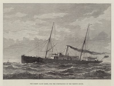 El yate de hélice Siren, para la Corporación de la Casa de la Trinidad de English School