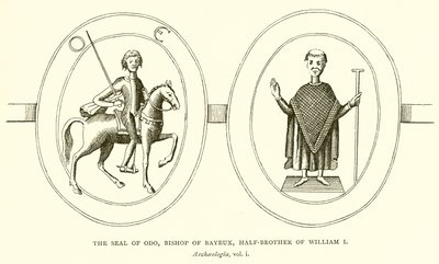 El sello de Odo, obispo de Bayeux, medio hermano de Guillermo I de English School