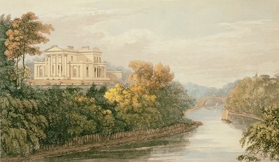 La residencia de G.B. Greenough Esq., Regents Park, de Ackermanns Repository of Arts, publicado c.1826 de English School
