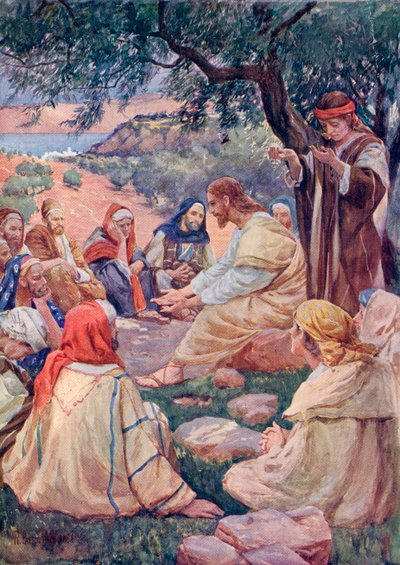 El Sermón de la Montaña, de "A Book of Modern Palestine" de Richard Penlake pub. c.1910 (impresión) de English School