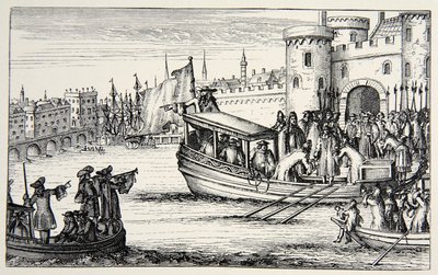 Los Siete Obispos regresando de la Torre, 1688 de English School