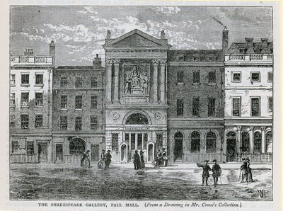 La Galería Shakespeare, Pall Mall, Londres de English School