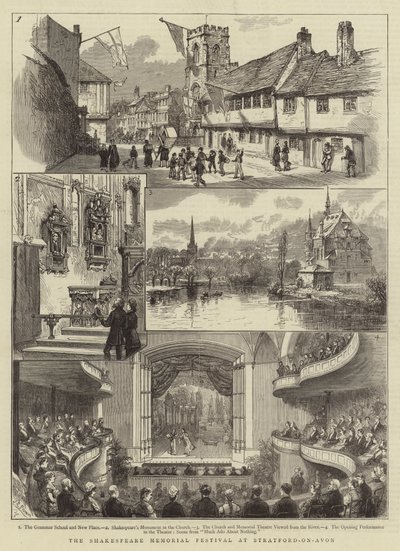 El festival memorial de Shakespeare en Stratford-on-Avon de English School