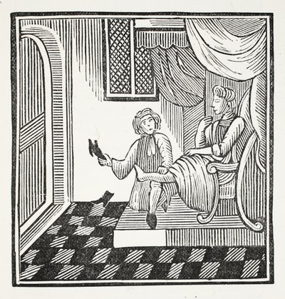 La gloria del zapatero, ilustración de Chap-books del Siglo XVIII de John Ashton, pub. 1882 de English School