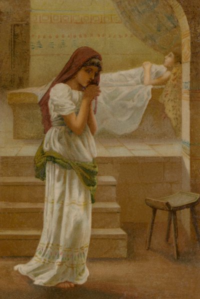 La mujer sunamita (cromolito) de English School