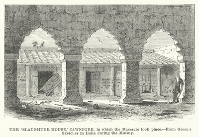 La "Casa de la Matanza," Cawnpore, donde tuvo lugar la masacre de English School