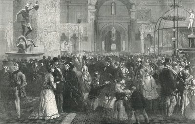 El Museo de South Kensington en el Lunes de Pentecostés de English School