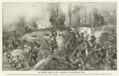 La espléndida hazaña de los canadienses en la cresta de Passchendaele, Primera Guerra Mundial de English School