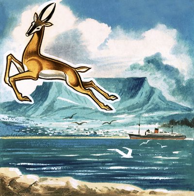 El springbok, emblema de Sudáfrica de English School