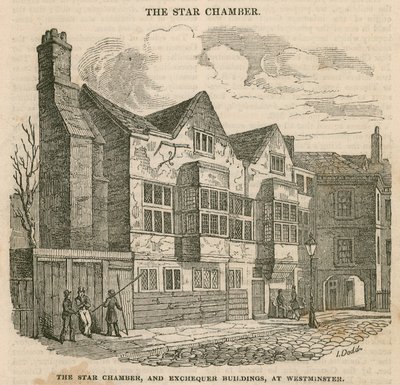 La Cámara de las Estrellas y los Edificios del Tesoro en Westminster de English School