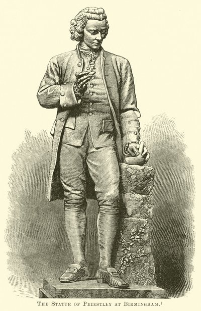 La estatua de Priestley en Birmingham de English School