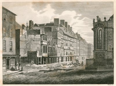 The Strand, Londres, antes de su mejora en el año 1810 de English School