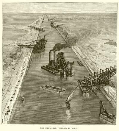 El Canal de Suez: Dragas en acción de English School