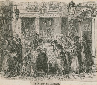 El mercado dominical, Londres de English School