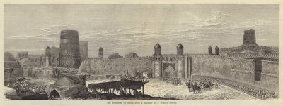 La rendición de Khiva (grabado) de English School
