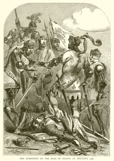 La Rendición del Rey de Francia en Poitiers, 1356 de English School