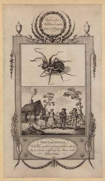 La tarántula, con el método de curar a los picados por ella, que se efectúa con música y baile de English School