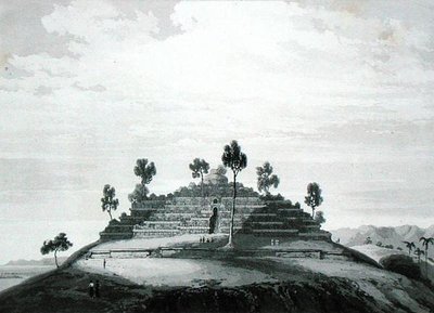 El Templo de Boro Bodo en el distrito de Boro en Kedu, de 