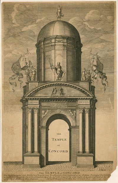 El Templo de la Concordia, Cheapside, Londres de English School