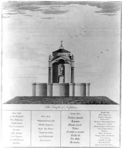 El Templo de Neptuno en Kingsgate en la Isla de Thanet, 1768 de English School