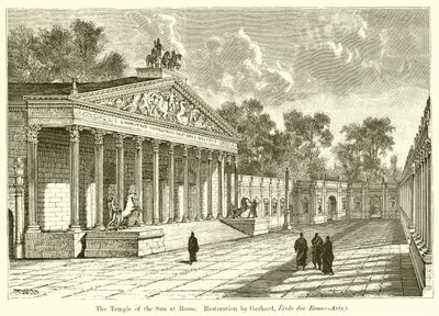 El Templo del Sol en Roma. Restauración por Gerhard, Ecole des Beaux-Arts) de English School