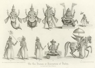 Los Diez Avatares o encarnaciones de Vishnu de English School