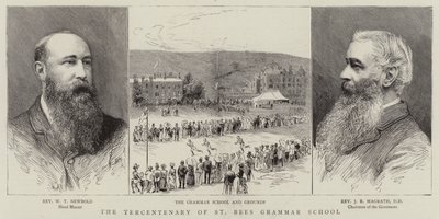 Tricentenario de la St Bees Grammar School (grabado) de English School